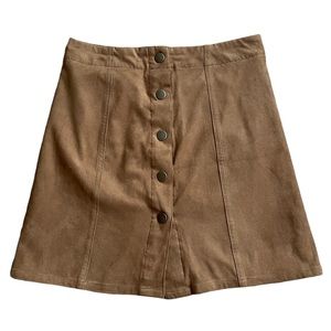 Xhilaration | Brown Tan corduroy like A line skirt size XS, 26